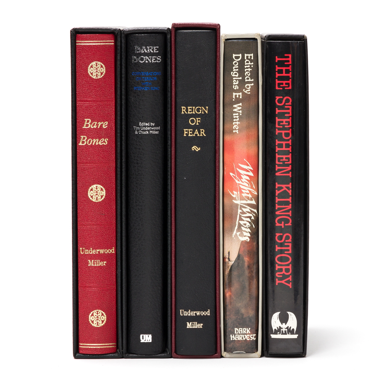 (KING, STEPHEN.) 5 limited first editions on the work of Stephen King.